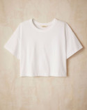 T-shirt crop top - Blanc