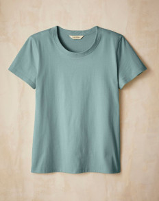 T-shirt en Coton BIO - Bleu Paon - Femme