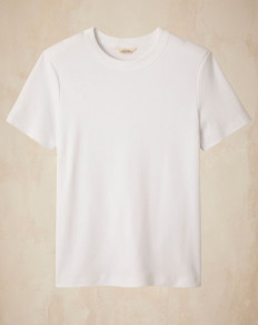 T-shirt épais en coton bio - Blanc