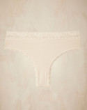 Tanga dentelle - Ecru