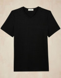 T-shirt col V Lin - Noir