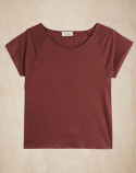 T-shirt femme Lin - Terracotta