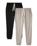 2X Pantalon de jogging - Noir et Gris