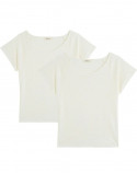 2x T-shirts Lin - Ecru - Femme