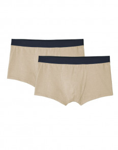 2x Boxers courts en Coton BIO - Naturel