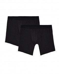 2x Boxers longs en Coton BIO - Noir