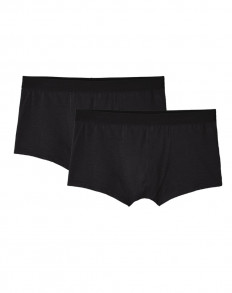 2x Boxers courts en Coton BIO - Noir