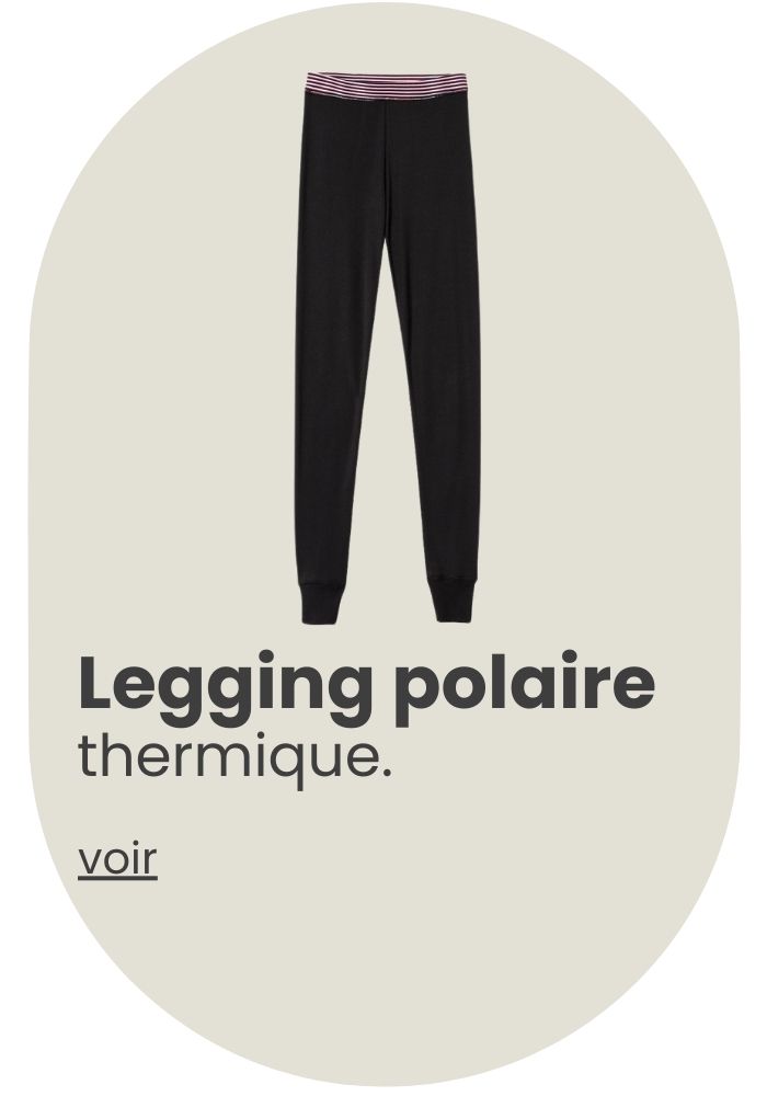 Legging thermique femme - lot de 3 pièces