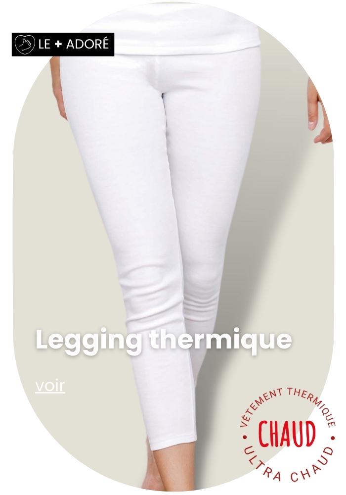 Legging thermique - Ultra Chaud - Blanc - Femme