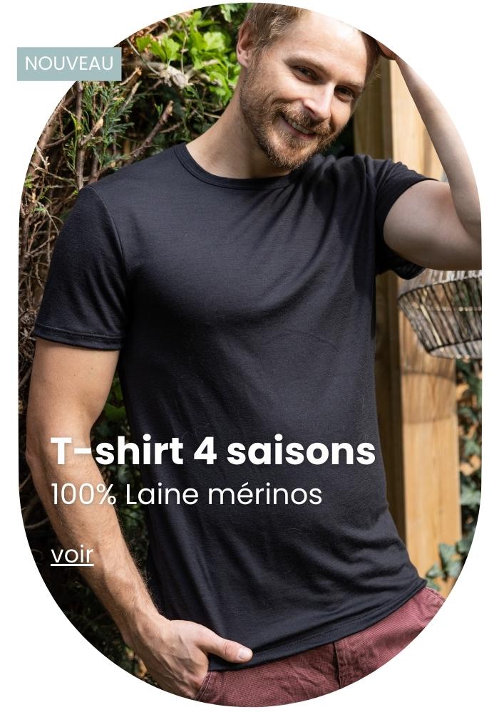 Tee shirt Homme Marinière - Made in France - Bio - Le t-shirt Propre