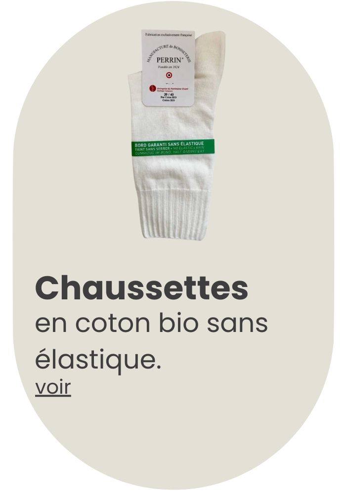 Chaussettes 100% coton Bio