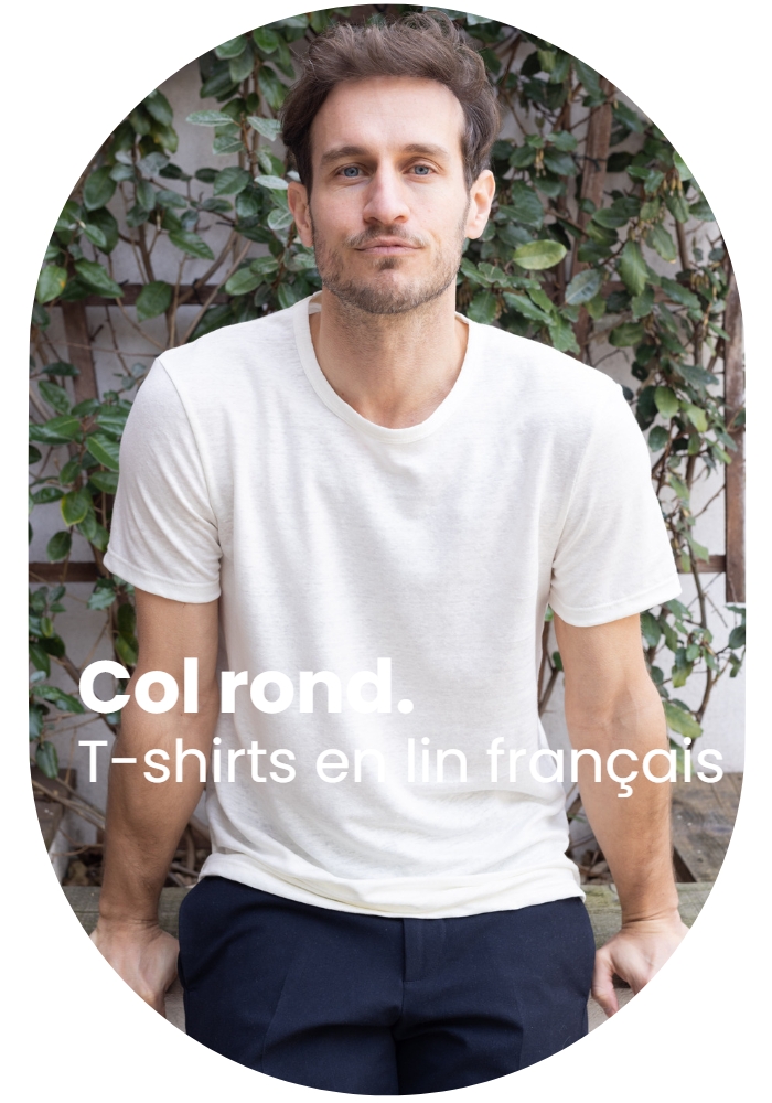 T-shirt en Lin pour Homme Made In France