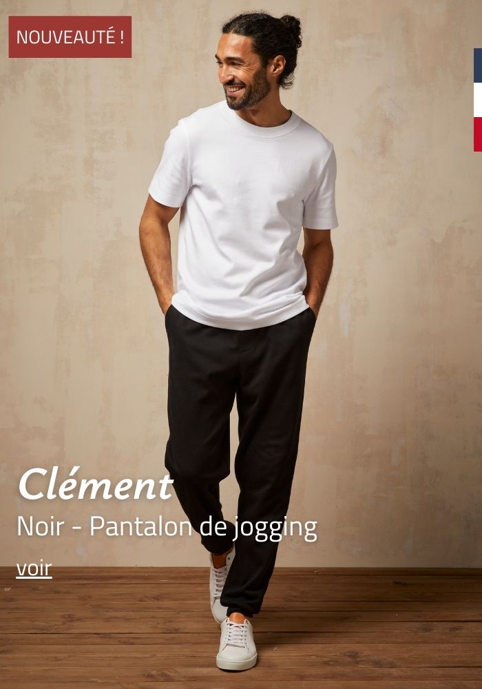 Jogging Homme Made in France - Noir | Lemahieu