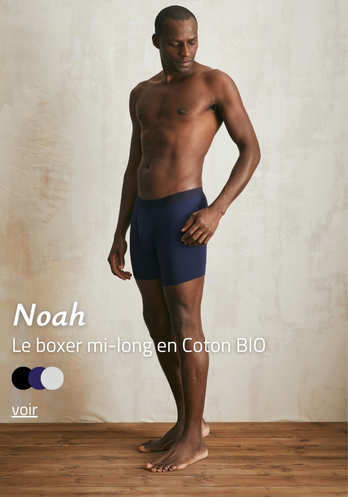 Boxer mi-long Made in France Fabriqué en France | Lemahieu