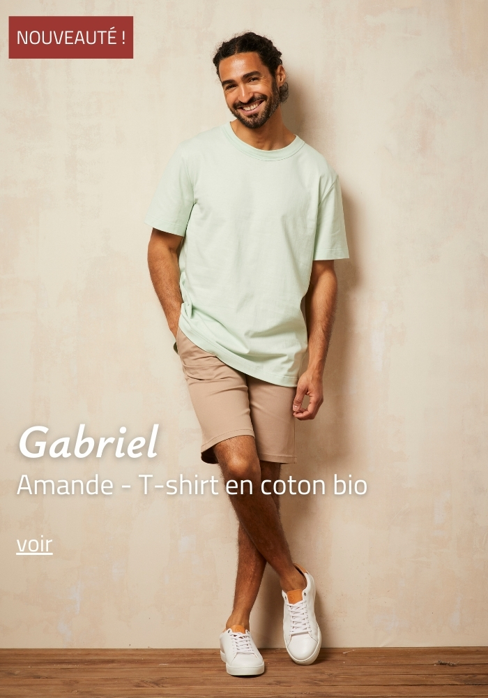 T-shirt Homme coton bio fabriqué en France  | Eté Lemahieu
