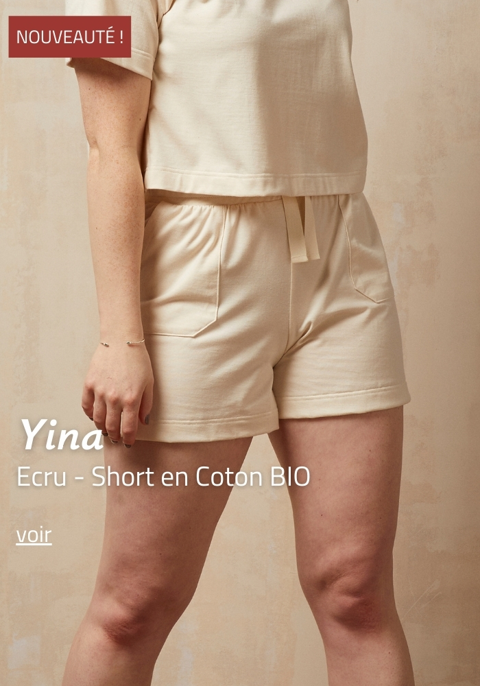 Short coton bio, Made in France