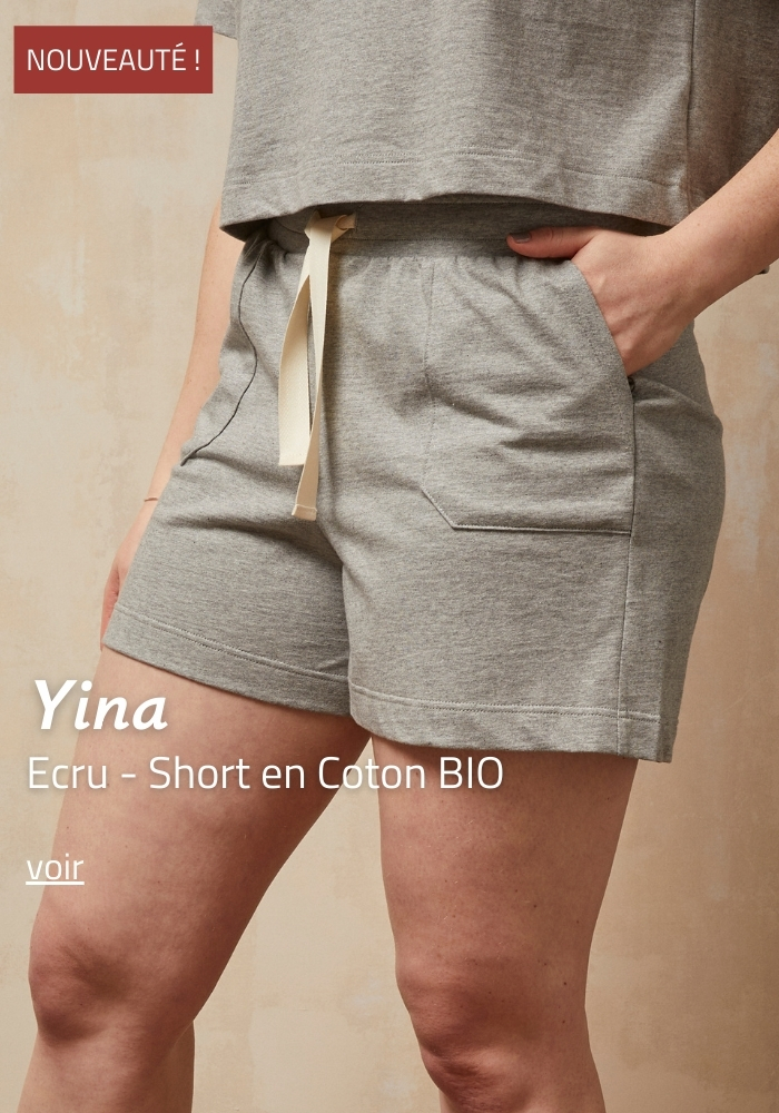 Short en coton Bio Femme | Lemahieu