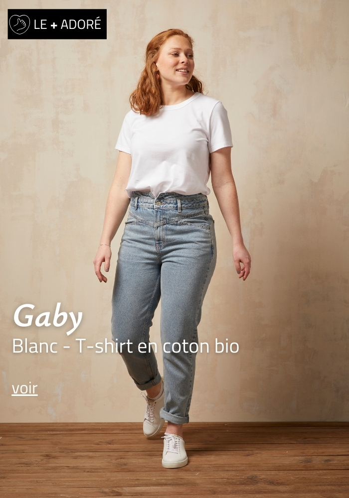 T-shirt blanc Femme coton bio Made in France | Eté Lemahieu