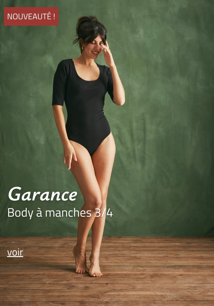 Body manches 3/4 Made in France | Lemahieu