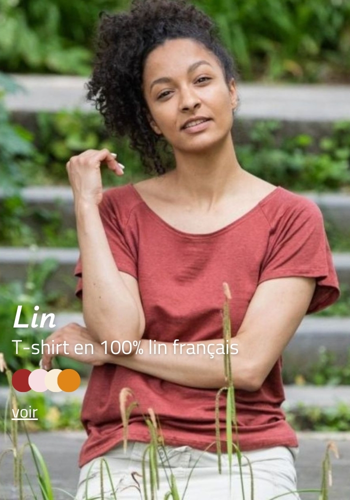 T-shirt femme en lin 100% Made in France | Lemahieu