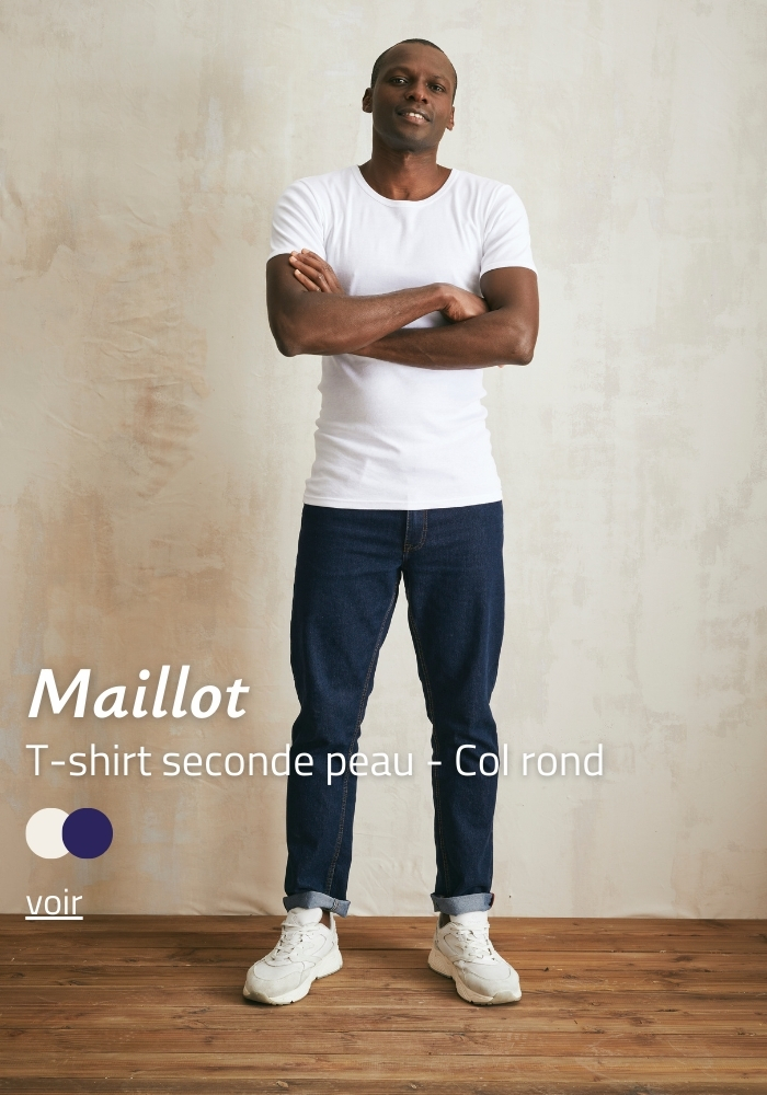 Maillot de corps T-shirt seconde peau Made in France | Lemahieu