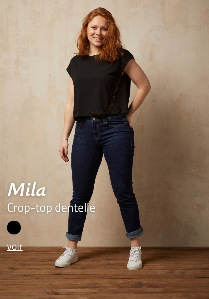 CropTop à dentelle | Made in France Lemahieu