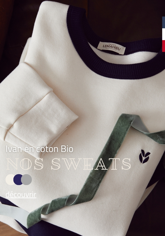 Sweats en coton Bio | Made in France Lemahieu