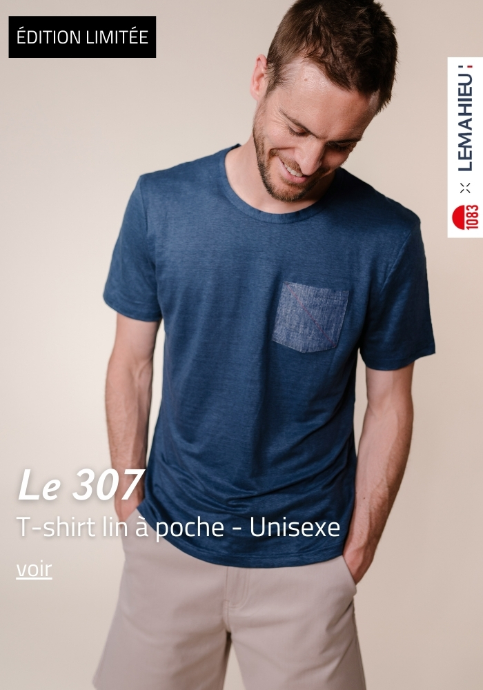 1083 T-shirt en lin français | Lemahieu - Made in France