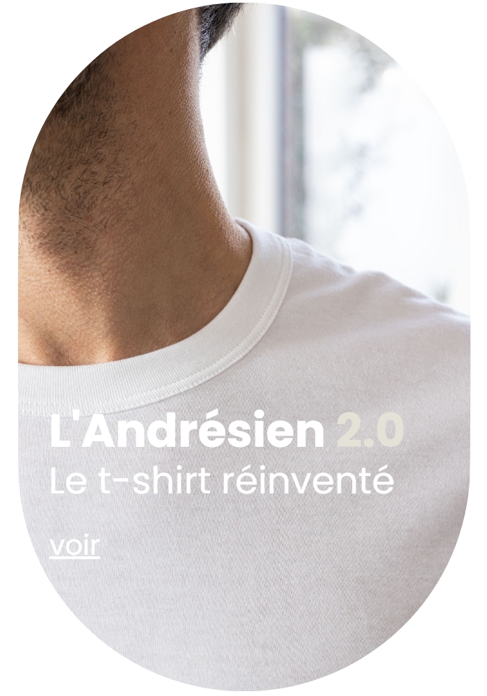T-shirt made in France homme blanc - L'Authentique 3.0
